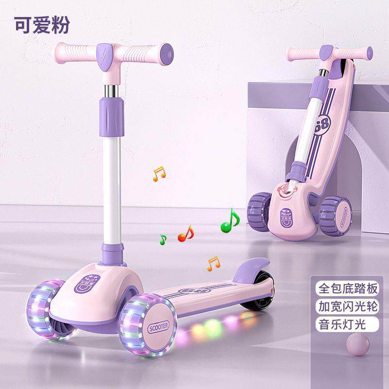 儿童滑板车---岁可坐可骑三合一男女宝宝滑滑溜溜车加宽加厚