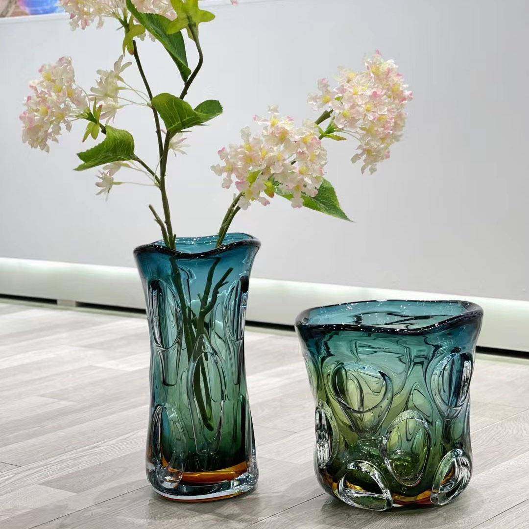 现代轻奢琉璃花瓶餐厅客厅透彩插花器样板房厚重玻璃花器软装,机械设备,其他机械设备,淘宝优惠券,粉丝福利购,淘宝优惠卷