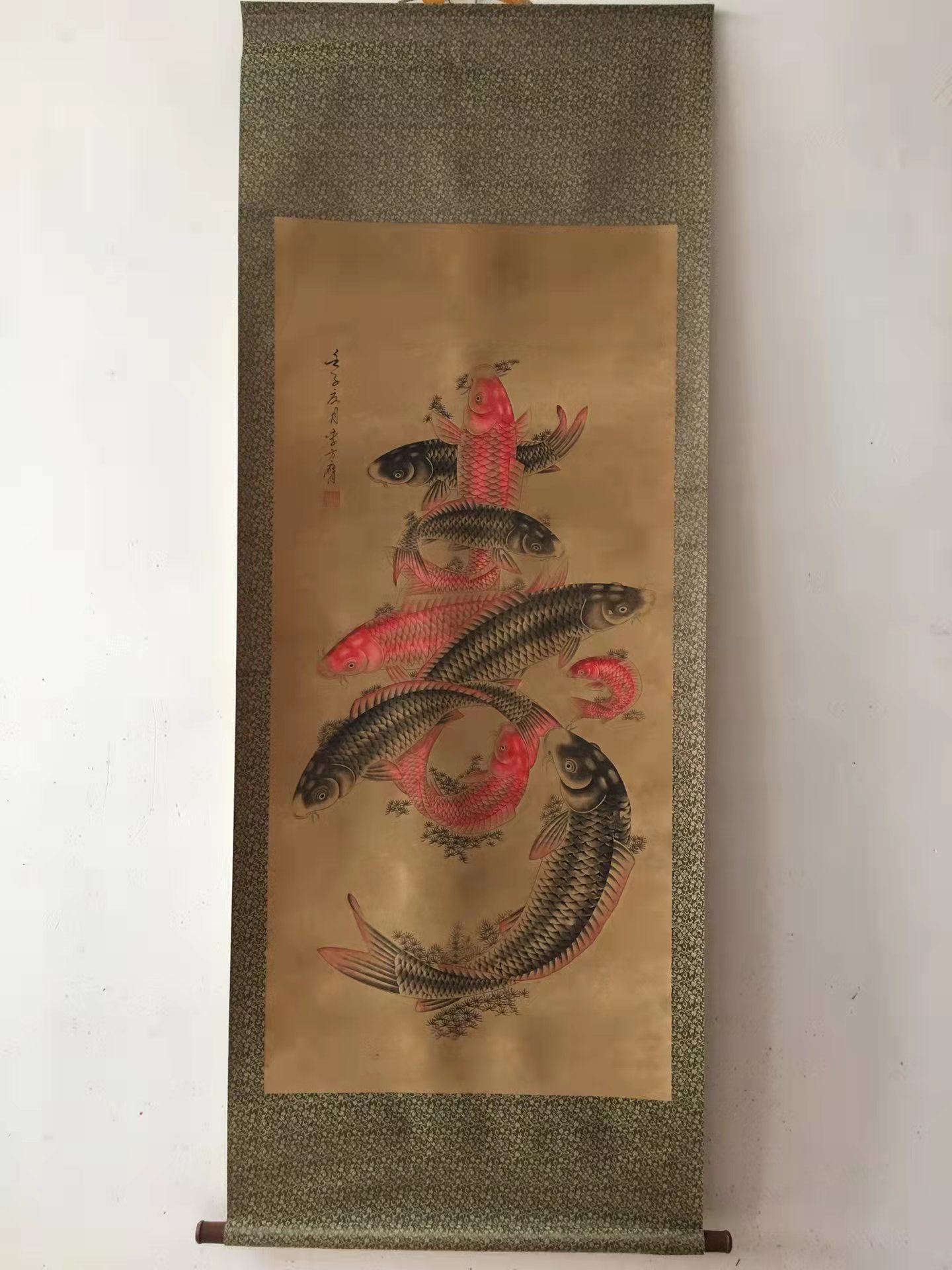 批发仿古宣纸纸中堂国画办公室挂画装饰年年有鱼做旧装饰字画