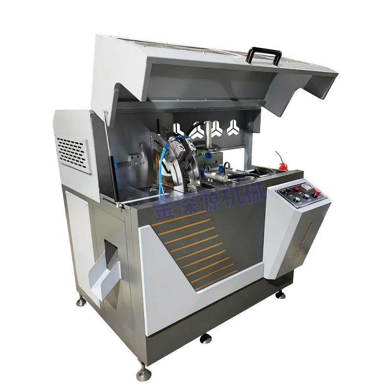 金深源断桥铝合金门窗加工设备机器全自动角码切割锯铝材角码机