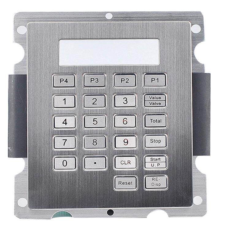 22键自助终端机金属键盘防进水防尘数字金属键盘和键帽