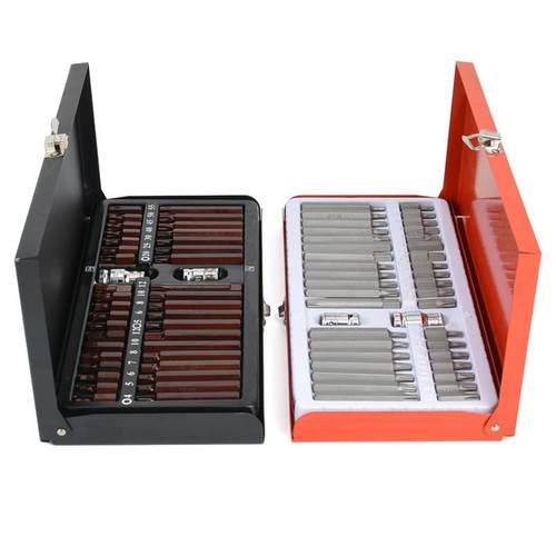 新款40件套星批组合批头套装S2铬钒钢两种材质汽修内六角扳手套筒