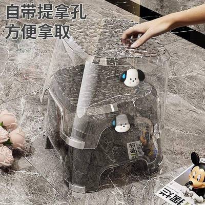 高颜凳值透明凳UOI子家用矮凳轻奢客厅茶几塑板凳料儿童子加小厚