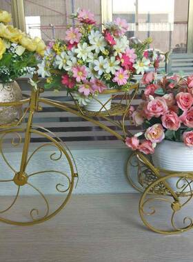 NDZ欧式吊篮花架单多层铁艺自行内阳车台花车架室落地花盆架多肉