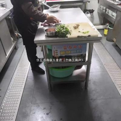 锈钢工作台置物架操作台酒店饭店厨房商灶台切菜用不加桌厚收9755