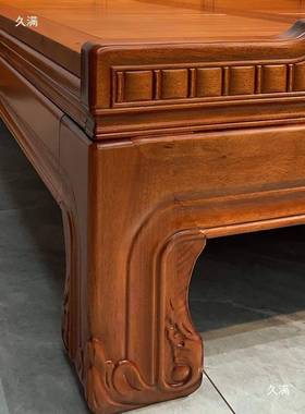 木金花梨木床榫卯结构双人床新中式主卧1实69040米8仿古雕花实木