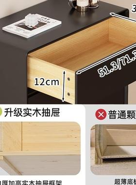 木黑色实五17633斗旁柜沙发客厅立柜收纳靠墙室床卧尾抽屉式置物