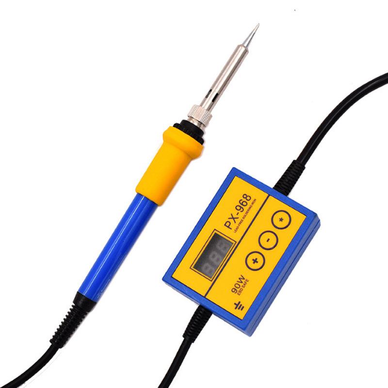 可调功PX968数电CRW烙铁便携式90w高率电烙铁LE显D铝基板烙铁