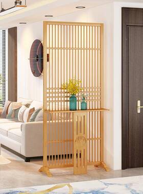 A1卫0屏L入户玄关风隔墙客厅进断门遮挡置物架新中式座屏92601生