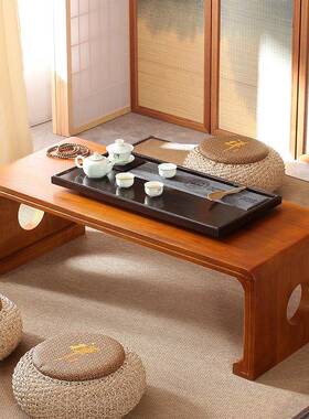 木飘窗桌日榻榻米茶几炕桌阳49814台矮卓窗台小桌子茶式桌国桌实