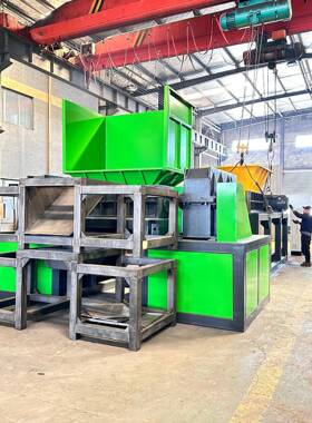 120型吨工业25425撕碎机塑料轮胎橡胶织袋包袋0废编旧金属木材撕