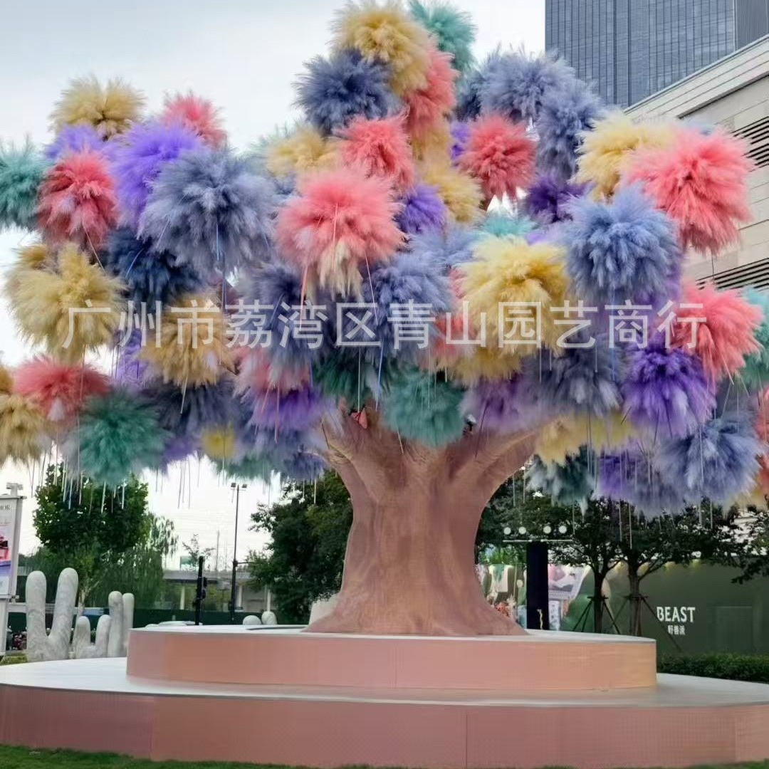 大型玻璃钢造型仿真树婚礼餐厅装饰造型假树户外造景树