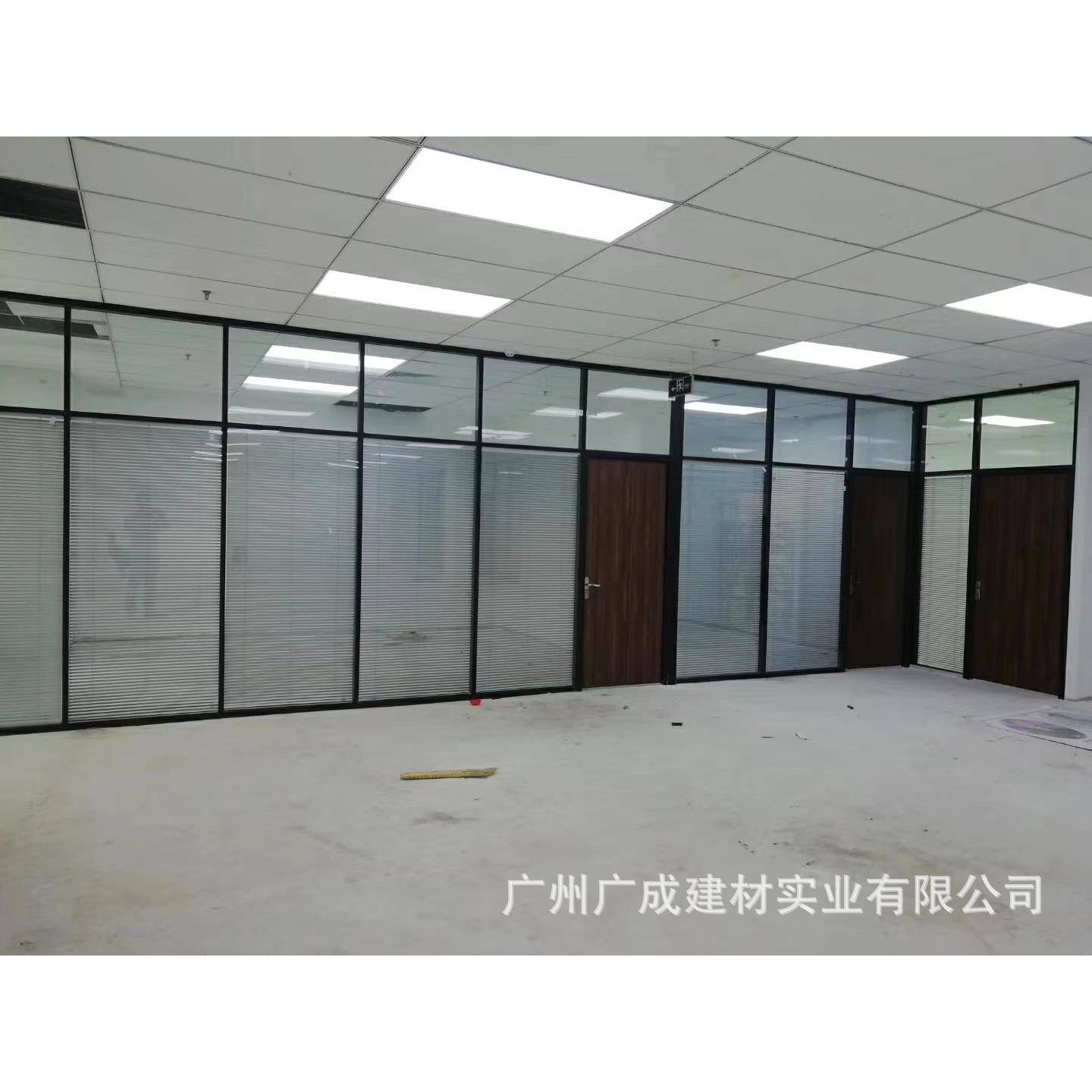 办公高隔断百叶玻隔80型室断办公高隔断玻璃璃璃隔断墙钢化玻隔断