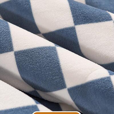 儿童毛秋毯加F968HTT7公厚季冬珊瑚绒床单人沙发盖毯毯子冬办室午