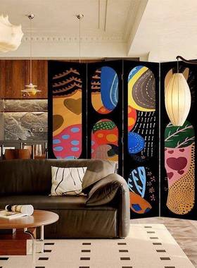 多巴胺法式移复古轻屏风隔断客厅奢卧室关小户型遮81041玄挡动装