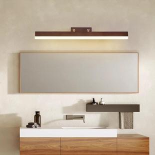 镜前灯胡桃木浴室妆台镜柜补灯厂具光实木可LM 1340化旋转壁灯家