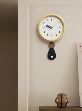 OZOOM屋准免打孔中古挂钟厅风W家用轻奢大客气创意简约时钟PGP表