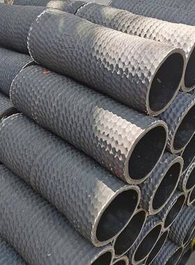 黑色螺旋径缠绕26644橡胶丝管大口橡钢丝管法胶兰钢丝钢吸沙橡胶