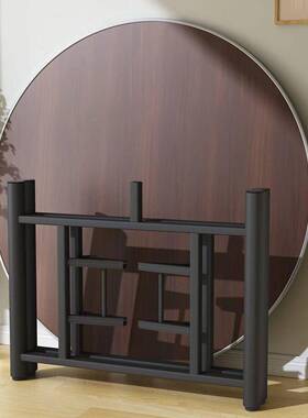 餐桌10人加家25632厚商圆桌用吃饭桌子圆桌面板饭大店用圆形折叠