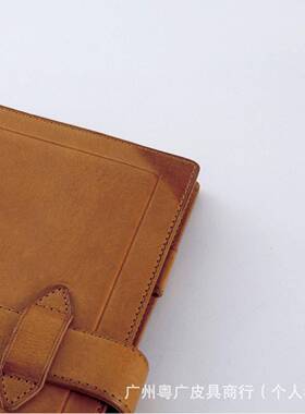 亚马逊新款油蜡皮复古活会页手账本多功66574能务A记6笔记本商议