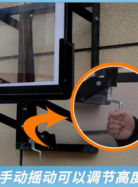 篮球架成人可式25528家用儿童壁挂户外训练室升降挂标内准挂墙式