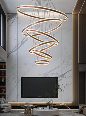 复吊8461楼别墅挑空大灯现代简约轻奢lof楼t公寓式跃层楼中梯长客