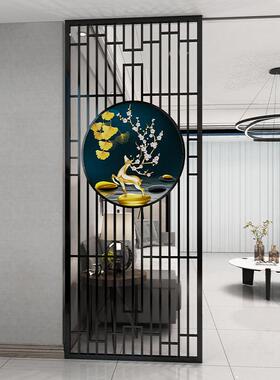 WPR酒店大堂装饰屏风客瑰厅玫金隔断金属镂空墙铁风入艺户玄关屏