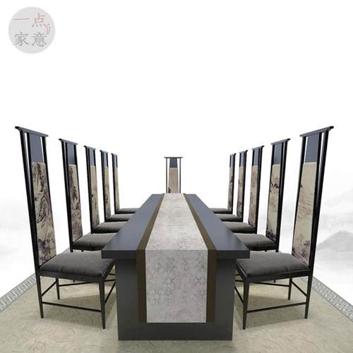 中式椅实木高椅酒店题主餐背厅餐椅大堂玄关形象tb-55891复古软