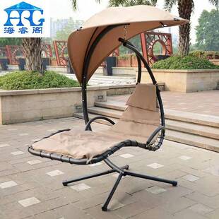 户外秋千椅吊椅网家椅用单人摇椅外花园铁Q-806艺露台荡秋室千红