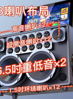 包屏水广场舞音VJR响带显示户外K歌家庭k邮tv音箱套山装点歌一体