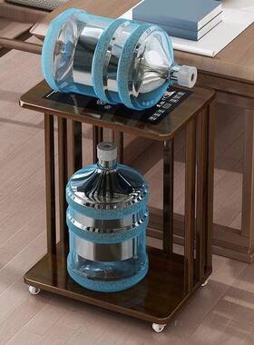 移茶桌茶动台家用实32604木小茶茶车客厅几发边几柜沙茶具盘烧水