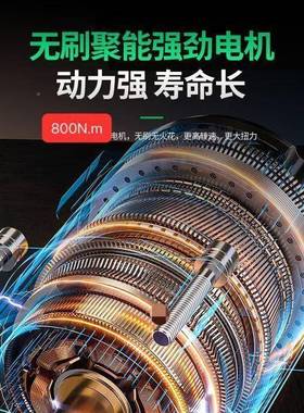 矩力霸A3无刷27083电扳手锂电充电动冲击扭筒力架子工工木汽修套