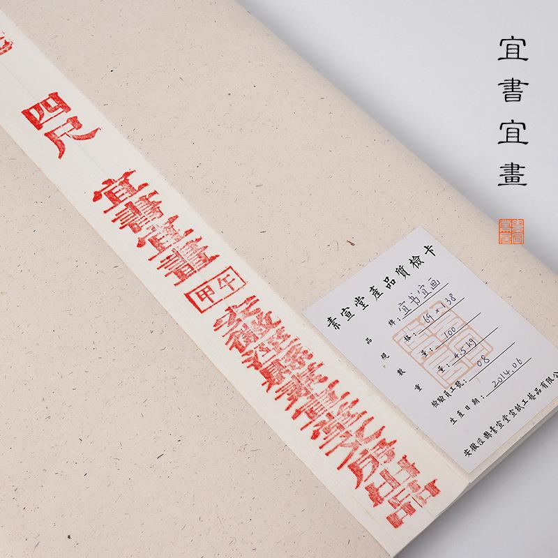 学者书法练尺习用纸生宣纸半字生熟国画练毛笔四三尺UQJ对开作初