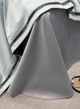 四S2405225新长边绒棉件套40支纯色宽艺床上被套床单三件套轻奢轻