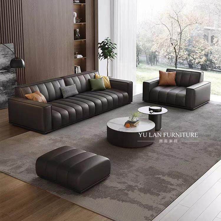 式简沙发网红钢琴键豆腐块排EPH小户型客厅意三人极乳胶直猫抓皮