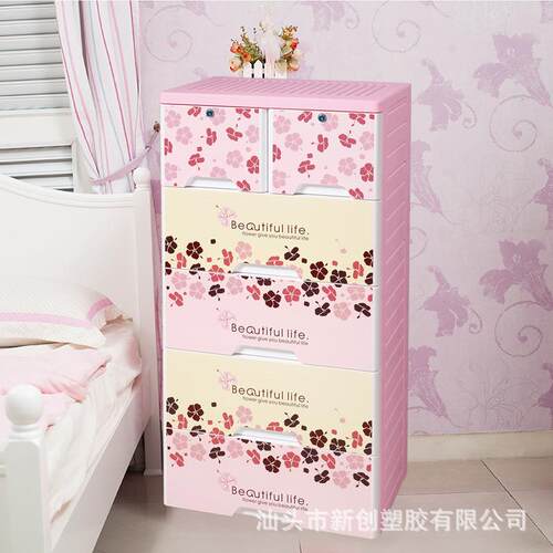 特储大号加NC015186厚纳塑卡通整理收柜婴儿玩具衣服物抽屉料式橱