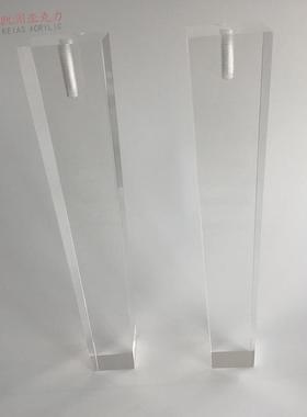 K-AF308凯澜具直供现意代简约高透明亚克力家脚腿创水晶桌方锥形
