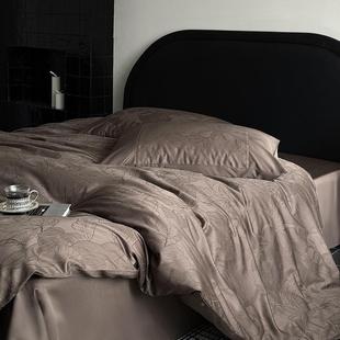 冬美拉提德！高端100支缎长秋绒棉贡全棉四件72370套花精梳棉被套