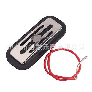 乐器配件吉框他配件色+铬色拾音面包形器GML3状-黑铬色/黑色-