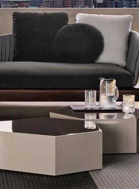 厅代墨绿色烤漆茶y-0049几创意性艺术客茶几个组合现简约菱形茶台