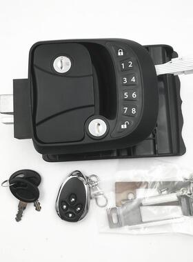 黑色轻巧型塑胶底座防盗锁大货车左右车车门炬形锁房锁