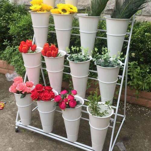 摆摊鲜花架展示架花店花架卖花可移动架子醒花桶架仿真花艺兰花架