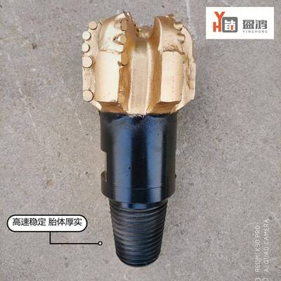 盈鸿锚杆矿山石油煤田勘探152mm6寸PDC金刚石复合片单排胎体钻头