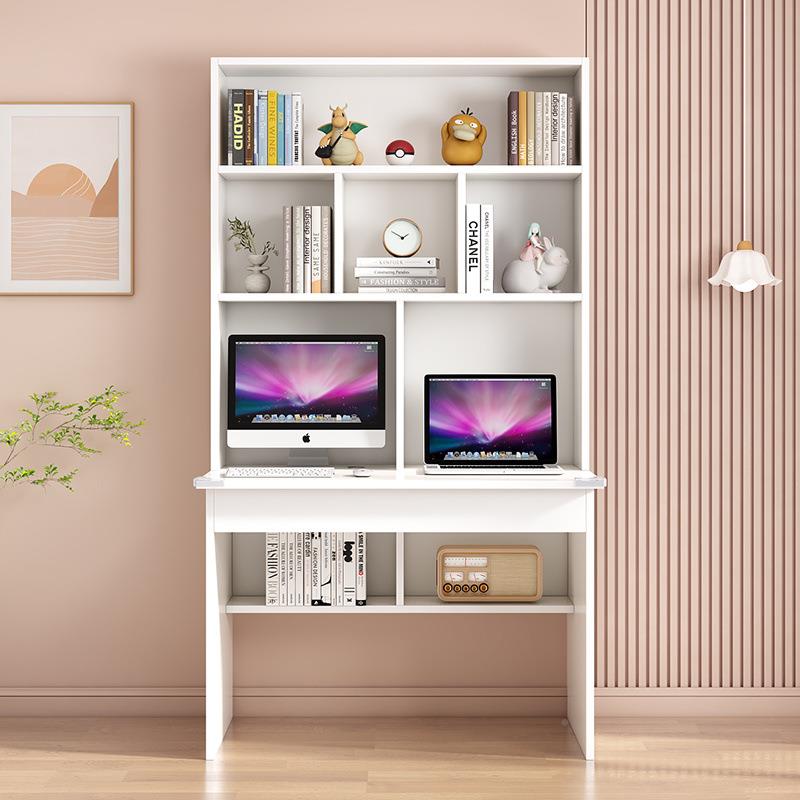 电脑YTC桌学木习书桌书架组合书柜一体实台式家用简学约卧室生写