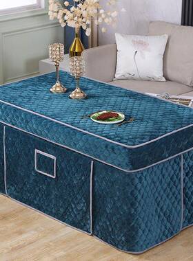 定F97H7MH8制长方形冬天桌布烤火桌5子罩套202新款加罩厚烤火可罩