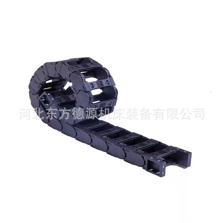 机床塑料拖链LQG全封闭链坦克链CTL增强尼龙G坦克链穿线塑料拖厂