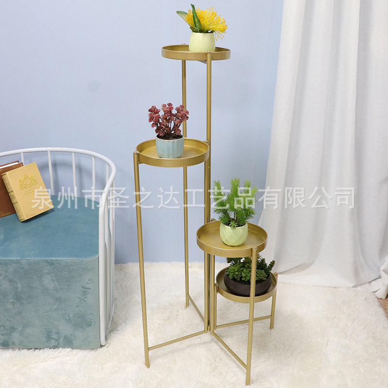 铁艺多层室内花架阳台落地式花架绿萝多肉花盆架客厅盆景装饰架子