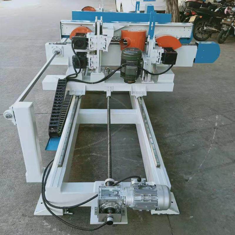 双|MJ105端送式数控全自动|推台式五输碟单榫槽机木工双轨圆轨出