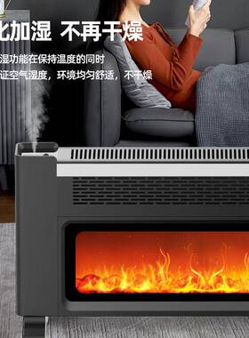 欧泊机维取暖器石墨烯暖风浴室壁炉大焰面积电暖火气HD278R烤火炉