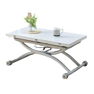 活动茶几餐桌一体家用小户型折升叠降厅桌UBZ两可移动带用轮客二